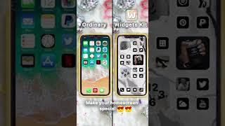 How do I customize my iPhone Home Screen quickly? With Widgets kit app, it'ss easy! Home Screen idea