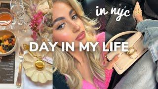day in my life  brunch in nyc, pr unboxing, skincare & more!