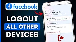 How to Logout Facebook Account from All Other Devices !