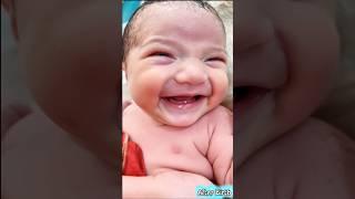 Beautiful Newborn Baby First Cry and First Smile