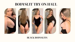 Black Lingerie Bodysuits Try on Haul | Intimate nightwear
