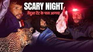 Night Camping in Haunted Forest Gone Wrong | Leopard Come Outside Our Tent | Winter Camping in India