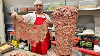 Wie man Döner macht – Dieser Meister bereitet Döner mit erstaunlichen Fähigkeiten zu