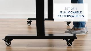 M10 Lockable Caster Wheels by VIVO