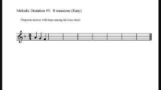 Melodic Dictation #5: Diatonic (Easy)