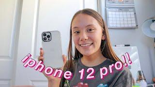 unboxing my new iphone 12 pro!! ~unboxing, accessories, setting it up~