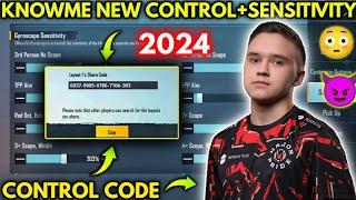 (2024) KNOWME NEW 3.1 SENSITIVITY SETTINGS/ KNOWME CONTROL CODE BGMI