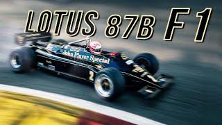 Onboard: Lotus 87B qualifying on Spa - HQ V8 sound