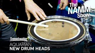 Aquarian Drumheads Booth Visit at Winter NAMM 2020