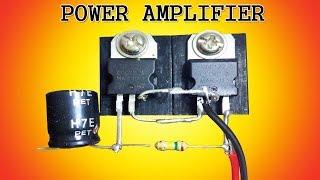 Mini power audio amplifier circuit using 2 transistors