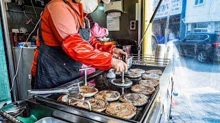 Hotteok(Korean Pancake) Food Truck, Maximize the Chewiness│Korean Street Food