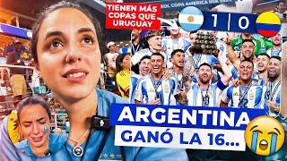 ARGENTINA vs COLOMBIA | REACCIÓN a ARGENTINA CAMPEÓN de una HINCHA URUGUAYA en el ESTADIO