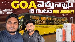 Hyderabad To Goa On Bus | 15 Hours Bus Journey | VRL Travels Bus | in Telugu