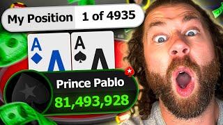 My BIGGEST WIN EVER In An $11 Poker Tournament!?!