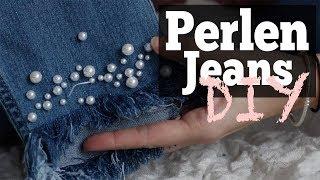 DIY Pearl Jeans | Blogger styling