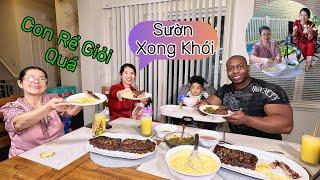Con Rể Người Mỹ  Vào Bếp Nấu Bửa Tối Cho Vợ Và Mẹ (Family Meal)