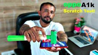 Oppo A1k Screen Scratch Test