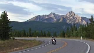 Motorcycle Riding, Elk, Rocky Mountains. Travel & Adventure POV