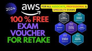 AWS FREE CERTIFICATION VOUCHER FOR RETAKE 100 % Free AWS certification Voucher