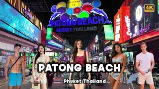 [4K]  Patong Beach Nightlife Hotspot A Wild Night on Bangla Road Phuket Thailand 2024