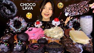 CAKE MUKBANG | CHOCOLATE BROWNIE CAKE, CHOCO LAVA, ICE CREAM, LOLY, CUPCAKE, DONUTS