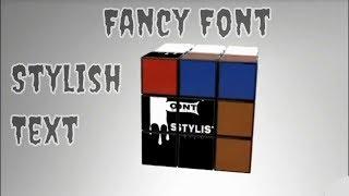 Generate FANCY TEXT || Write In Stylish Words || Fancy Font Stylist Text || Logo Video