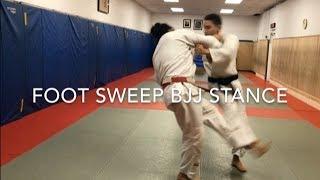 foot sweep bjj stance (deashi harai)