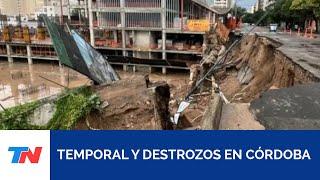 AUTOS ARRASTRADOS, GRANIZO E INUNDACIONES: Un fuerte temporal azotó Córdoba en la noche del 31