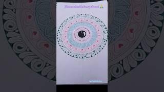 How to draw mandala art for beginners, colourful mandala art tutorial,#art#mandala#drawing #trending