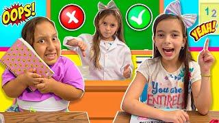 Laurinha e Helena e MC DIVERTIDA e uma História Engraçada a Importância de Estudar ser bom aluno