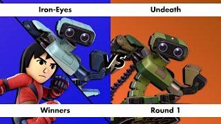 Late Night Wifi 75 Winners Round 1 Iron Eyes (ROB/Mii Brawler) vs Undeath (ROB)