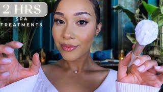 ASMR Heavenly Spa Roleplays 2+ HOURS Of Relaxing Facial & Scalp Treatments For Sleep & Relaxation