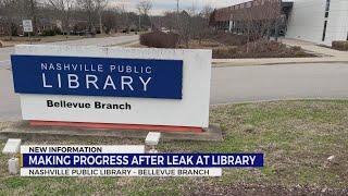 Nashville Public Library making progress after leak at Bellevue branch