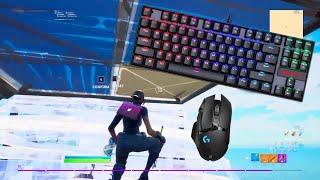 Redragon Kumara K552 ASMR Chill Keyboard Sounds Cherry MX Blue Switches  | Fortnite Free Building