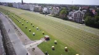 Cuxhaven Uferpromenade von Oben