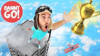 The IMPOSSIBLE Challenge!  Mini-Games Adventure | Danny Go! Dance Songs for Kids