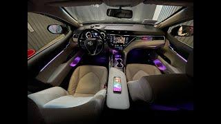 Контурная подсветка Ambient Light на Toyota Camry 70 | Подсветка салона