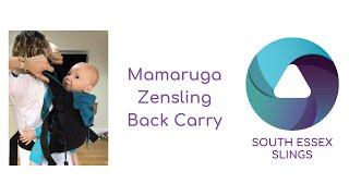 Zensling back carry with hip scoot.