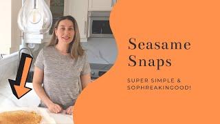 Three Ingredient Sesame Snaps | How to Make Sesame Squares It's Unbelievably Easy and Quick