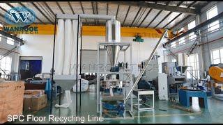 Recycle Plastic Floor Shredder Machine SPC Floor Pulverizer Machine