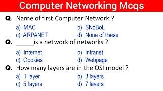 Part- 1 | Computer Networking Mcqs | networking mcq questions and answers