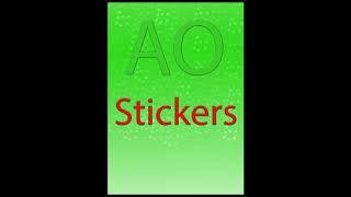 Ao stickers dancing on the music