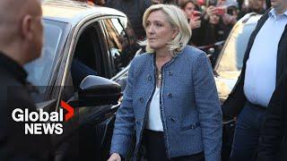 France’s Marine Le Pen barred from seeking public office for 5 years