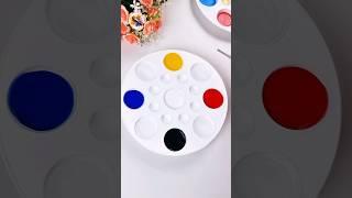 Creative satisfying color mixing 12 color #colormixing #paintmixing #satisfyingart #colors #shorts