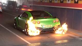 BEST OF Flames & Bangs 2024 ! 1600HP Huracan, 1JZ S14, 1100HP Turbo S, Supra, Novitec SVJ, Turbo E36