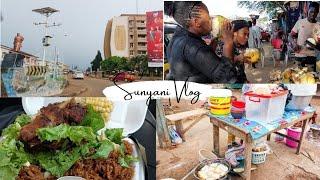 Let's Eat Ghana's most popular street foods in Sunyani Bono Region| Jollof, teabread, fried yam, etc