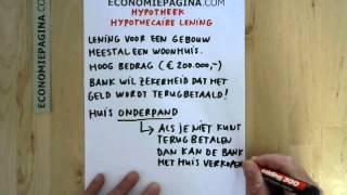 Hypotheek (hypothecaire lening) (Economiepagina.com)