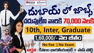 JOBS IN DUBAI | How to get a job in Dubai Telugu | Dubai Jobs in 2022 | Dubai jobs Telugu 2022|Desco