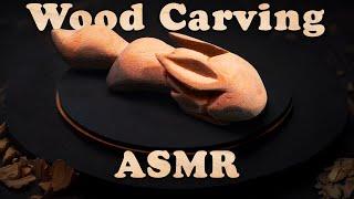 ASMR Wood Carving: Scraping, Chipping, Sanding - No Talking