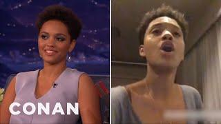 Kiersey Clemons Likes To Tweet In A Heightened State | CONAN on TBS